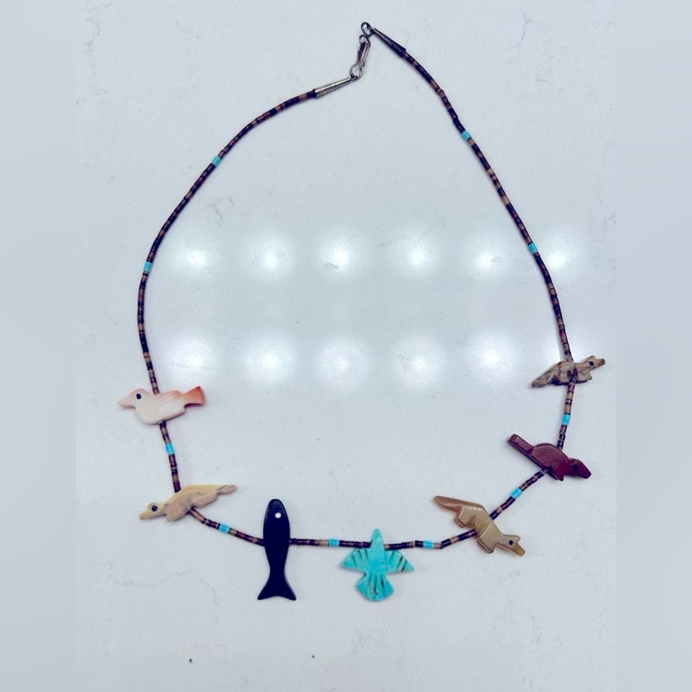 Fetish necklace. Authentic, purchased at an Indian reservation in Arizona.  16”